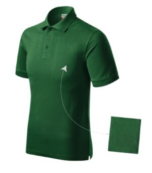 Koszulka polo męska zieleń butelkowa z haftem Resist Heavy Polo - R20