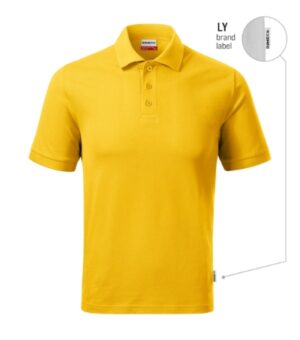 Koszulka polo męska żółty 04 (brand label) z haftem Resist Heavy Polo - R20
