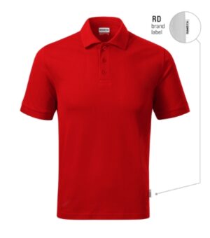 Koszulka polo męska czerwony 07 (brand label) z haftem Resist Heavy Polo - R20