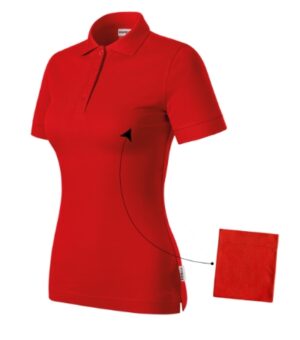 Koszulka polo damska czerwona z haftem Resist Heavy Polo - R21