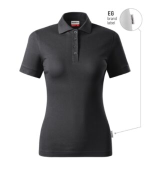 Koszulka polo damska ebony gray 94 (brand label) z haftem Resist Heavy Polo - R21