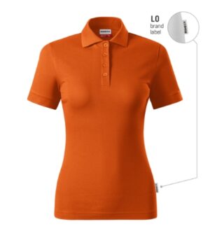 Koszulka polo damska pomarańczowy 11 (brand label) z haftem Resist Heavy Polo - R21