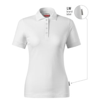 Koszulka polo damska biały 00 (brand label) z haftem Resist Heavy Polo - R21