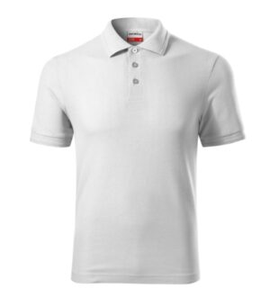 Koszulka polo męska biała z haftem Reserve - R22
