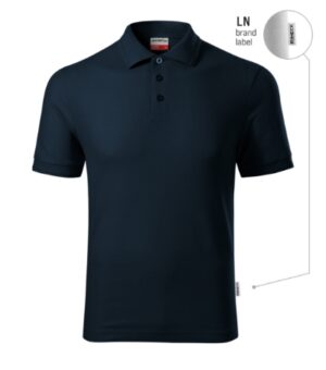 Koszulka polo męska granatowy 02 (brand label) z haftem Reserve - R22
