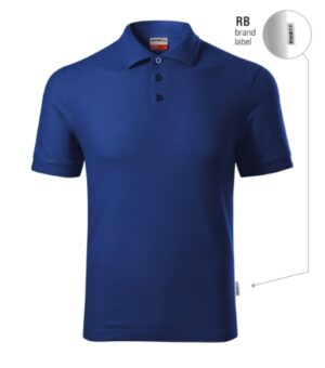 Koszulka polo męska chabrowy 05 (brand label) z haftem Reserve - R22
