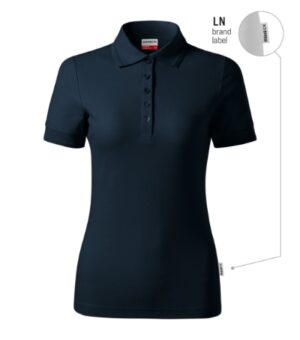Koszulka polo damska granatowy 02 (brand label) z haftem Reserve - R23