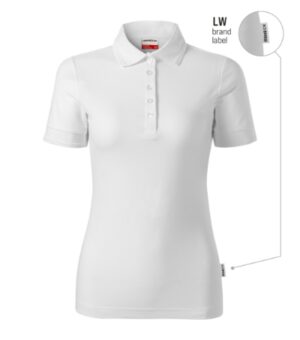 Koszulka polo damska biały 00 (brand label) z haftem Reserve - R23