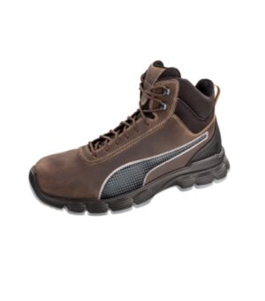 Buty do kostki męska ciemno brązowy  CONDOR BROWN MID - S14