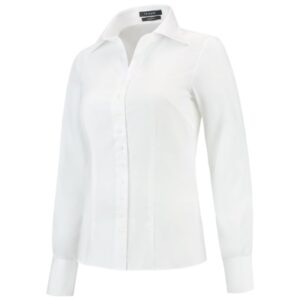 Koszula damska biały z haftem Fitted Blouse - T22
