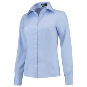 Koszula damska blue z haftem Fitted Blouse - T22