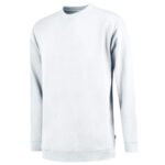 Bluza unisex biała z haftem Sweater Washable 60 °C - T43