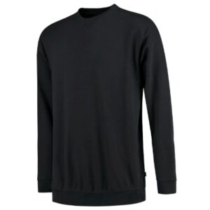 Bluza unisex czarna z haftem Sweater Washable 60 °C - T43