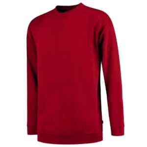 Bluza unisex czerwona z haftem Sweater Washable 60 °C - T43