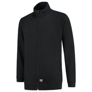 Bluza unisex czarna z haftem Sweat Jacket Washable 60 °C - T45