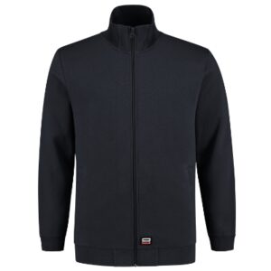 Bluza unisex granatowa z haftem Sweat Jacket Washable 60 °C - T45