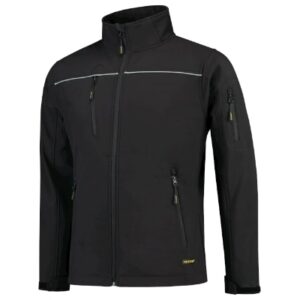 Softshell kurtka unisex czarna z haftem Luxury Softshell - T53