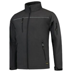 Softshell kurtka unisex ciemnoszary z haftem Luxury Softshell - T53