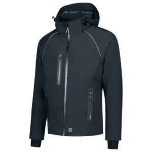 Kurtka unisex granatowa z haftem Tech Shell - T54