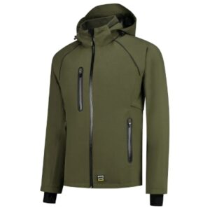 Kurtka unisex army z haftem Tech Shell - T54
