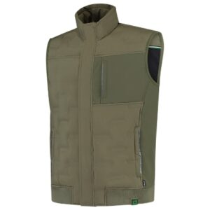 Kamizelka unisex army z haftem Puffer Bodywarmer Rewear - T55