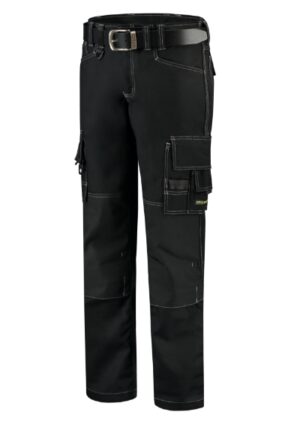 Spodnie robocze unisex czarny z haftem Cordura Canvas Work Pants - T61