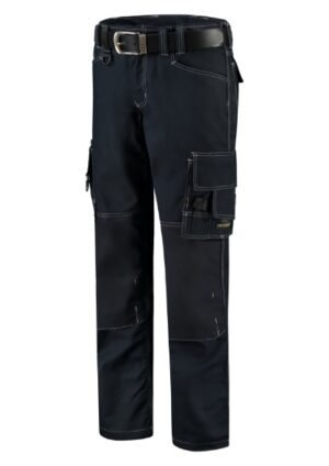 Spodnie robocze unisex granatowy z haftem Cordura Canvas Work Pants - T61