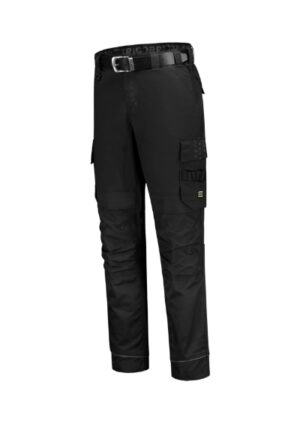 Spodnie robocze unisex czarny z haftem Work Pants Twill Cordura Stretch - T62
