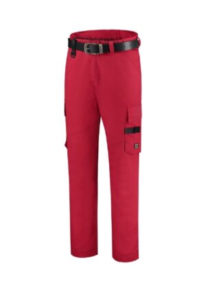 Spodnie robocze unisex czerwony z haftem Work Pants Twill - T64