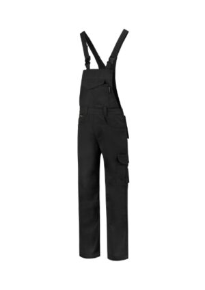 Spodnie robocze ogrodniczki unisex czarny z haftem Dungaree Overall Industrial - T66