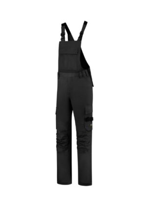 Spodnie robocze ogrodniczki unisex czarny z haftem Bib & Brace Twill Cordura - T67