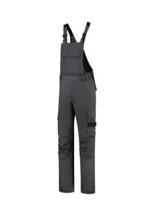Spodnie robocze ogrodniczki unisex ciemnoszary z haftem Bib & Brace Twill Cordura - T67