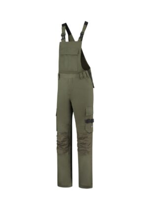 Spodnie robocze ogrodniczki unisex army z haftem Bib & Brace Twill Cordura - T67