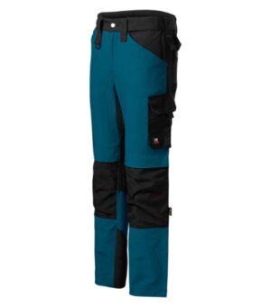 Spodnie robocze męskie petrol blue z haftem Vertex - W07