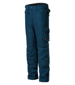 Jeansy robocze męskie jasny denim z haftem Vertex - W08