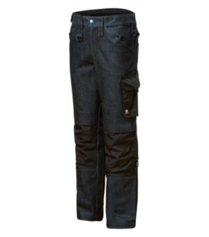 Jeansy robocze męskie ciemny denim z haftem Vertex - W08