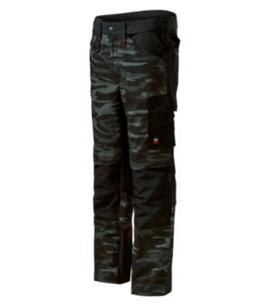 Spodnie robocze męskie camouflage dark gray z haftem Vertex Camo - W09