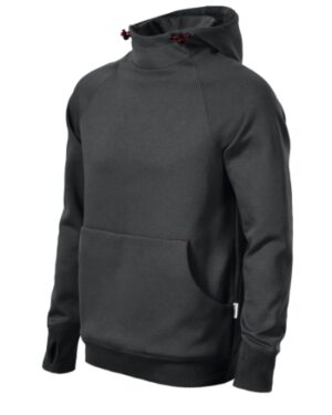 Bluza męska ebony gray z haftem Vertex Hoodie - W43