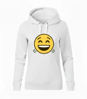 Bluza damska biała z nadrukiem "Smile"