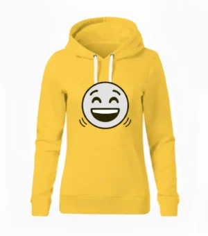 Bluza damska żółta z nadrukiem "Smile"